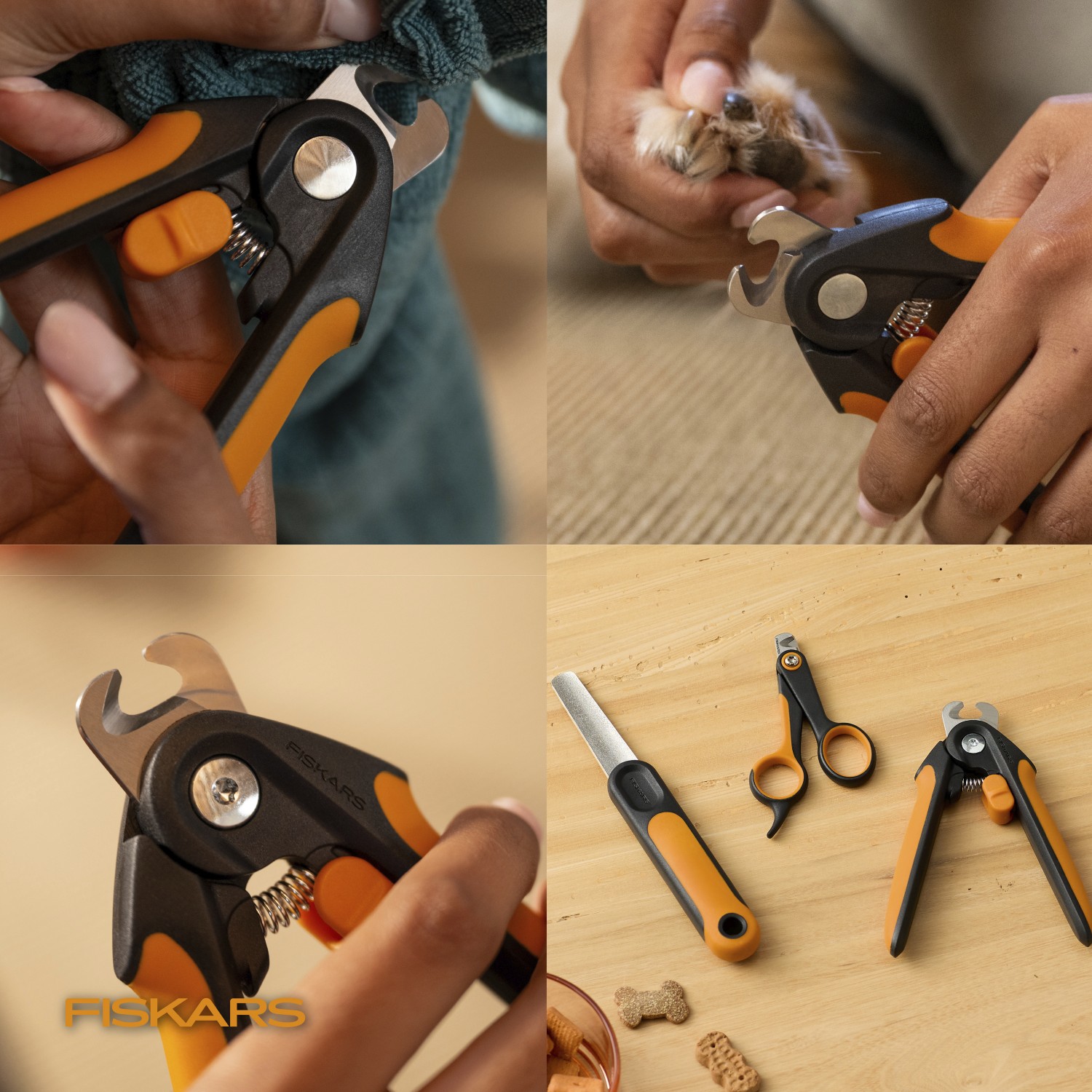 Кігтеріз з напівкруглим лезом для котів та собак Fiskars Nail